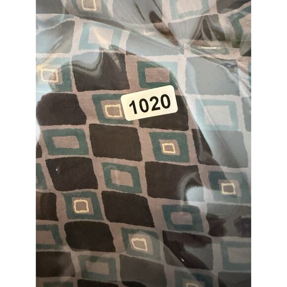 Vtg 90s CHIAMARE 100% Silk Shirt Mens Size Large Geometric Retro Button Up Shirt - Picture 8 of 8